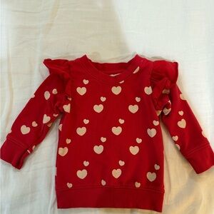 Monica + Andy Red Heart Sweatshirt